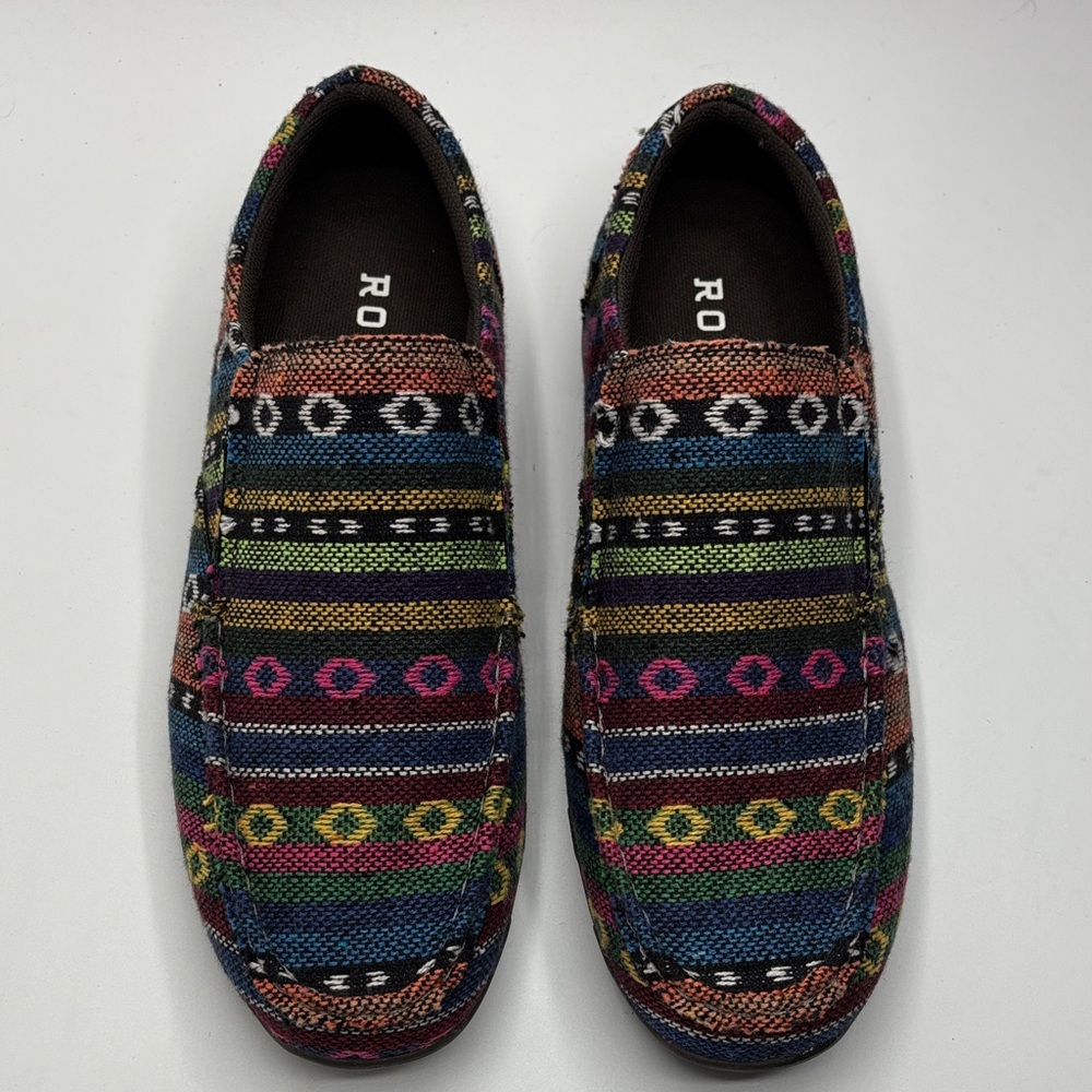 NWOB Roper Women’s Size 10 Multi Color South West Fabric Slip On